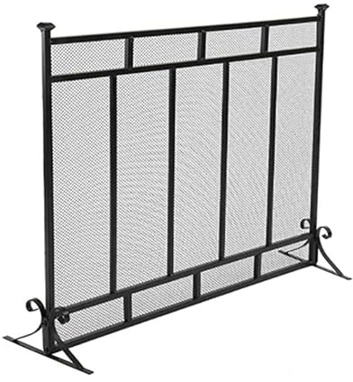 Handgefertigter Kaminschirm Aus Schmiedeeisen, Einteilig, Funkenschutz FüR Wohnzimmer, Schlafzimmer, KaminzubehöR