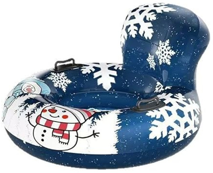 Inflatable Snow Sledge, Inflatable Tube Ring with Handle, Winter Sledge Ring for Winter Driveway, Walkway, Pool, Meeting, Party, Sports