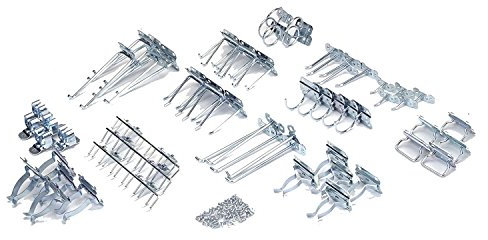 Triton Products LockHook Kit d'accessoires pour Panneau perforé en Acier – 63 pièces – Rangement et Organisation de Garage