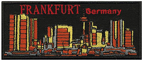 AUFNÄHER - Frankfurt Germany - 00487 - Gr. ca. 13 x 5,5 cm - Patches Stick Applikation