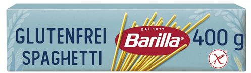 Barilla Pasta Glutenfreie Spaghetti n.5 aus köstlichem Mais und Reis – perfekt für Menschen mit Zöliakie oder Glutenunverträglichkeit 400 g | Pasta aus köstlichem Mais und Reis - Perfekt für Menschen mit Zöliakie oder Glutenunverträglichkeit