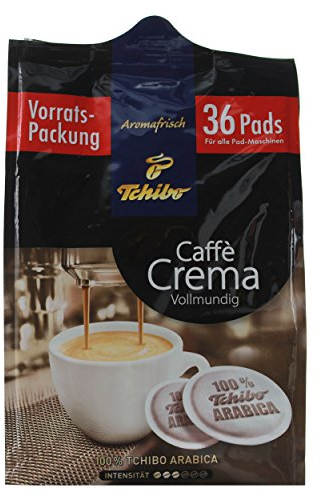 Tchibo Caffè Crema Vollmundig, Kaffeepad für alle gängigen Pad Maschinen, 36 Pads