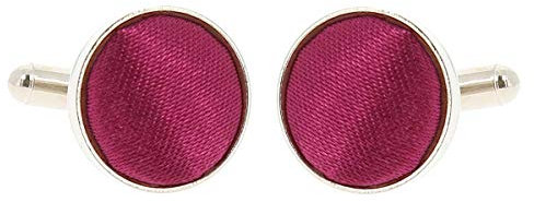 Boutons de Manchette Violet fushia pour Homme - Accessoire Poignet Chemise et Veste de Costume - Mariage, Cérémonie
