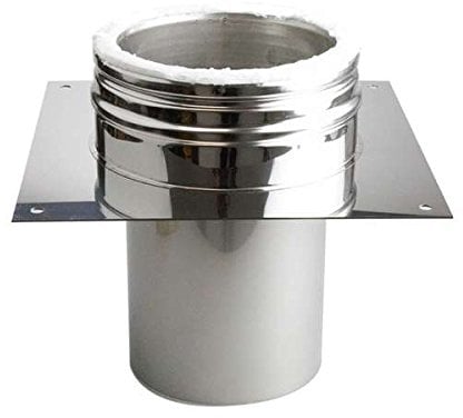 Ø 130 mm Schiedel ICS Grundplatte offen für Schornsteinverlängerung
