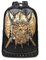 Antaina Schwarz 3D Viking Pirate Skull Rucksack PU Niet Personalisierte Coole Punk Schultasche Bookbag