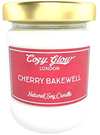 Cozy Glow Cherry Bakewell Soja-Kerze, groß