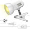 Light clamp,360 ° Rotating Clip Book Light Portable Reading lamp, Clip in The Desk/Table/Double Bed/Cabinet Lighting (Desk lamp,Two Colors for Your Choice) (White)