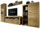 Hartford VA Wohnkombination 4-Teilig - Front: Holz - Farbe: Braun - TV Wand - Wohnzimmerwand - Wohnwand - B/H/T: 352 x 200 x 46,8