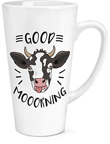 Gut Mooorning Kuh 17oz Groß Latte Becher Tasse