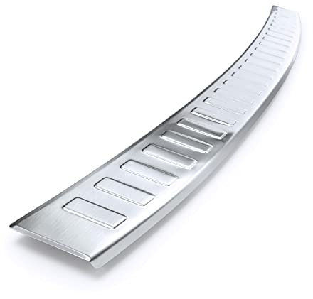 tuning-art L366 Edelstahl Ladekantenschutz passend für Hyundai Tucson 2 2018-2020, Farbe:Silber