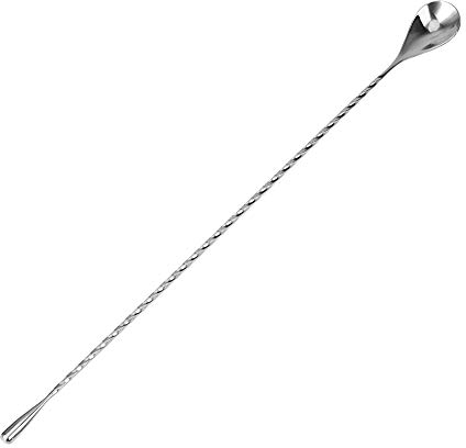 iTimo Rührlöffel, Mixlöffel, Spiralmuster, Edelstahl, 30/40 cm