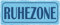 Blechschild 27x10cm gewölbt Ruhezone Sprüche Deko Geschenk Schild