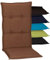 Beo® Hochlehner Gartenstuhl-Auflagen Turin inkl. GRATIS Kopfteil | Waschbar & Atmungsaktiv | UV-beständige Sitzkissen Outdoor | Made in EU | Öko-Tex Standard | 4er Set