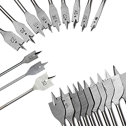 Haierr 1 Count 50mm Wood Drill Bit - Carbon Steel, Hex Shank, Spiral Flute