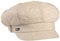 Lipodo Classic Ballonmütze Damen - Made in Italy - aus Leinen und Baumwolle - Damencap mit elastischem Gummizug - One Size (ca. 54-61 cm) Newsboy-Mütze Frühjahr/Sommer beige One Size