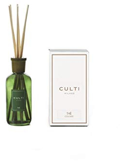 Culti Milano Diffusor für Stäbchen, Grün, 250 ml, Duft The, Sencha und Gayac-Holz, Brenndauer 3 Monate, Raumgröße 10 bis 20 m²