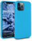 MyGadget TPU Case for iPhone 12 | 12 Pro - [ Camera Protection & Anti Fingerprint ] - Silicone Cover with Soft Touch & Anti Scratch Shell - Matte Light Blue