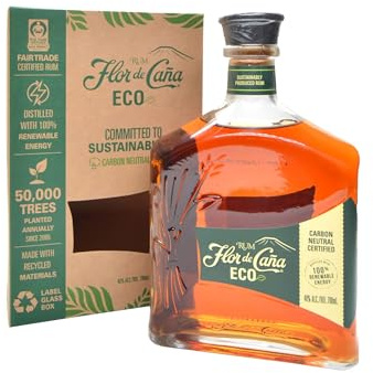 FLOR DE CAÑA Rum Terra 15 Jahre Gepa, klimaneutral und Fair Trade-zertifiziert, 40%, 0,7L