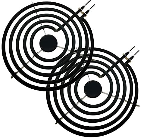 TOP-HEATER MP21YA Electric Stove Burner Element, 8 Inch, 2 Pack | Upgraded 234000 replacement, compatible with MP22YA, fits Whirlpool and Norge electric range stoves.