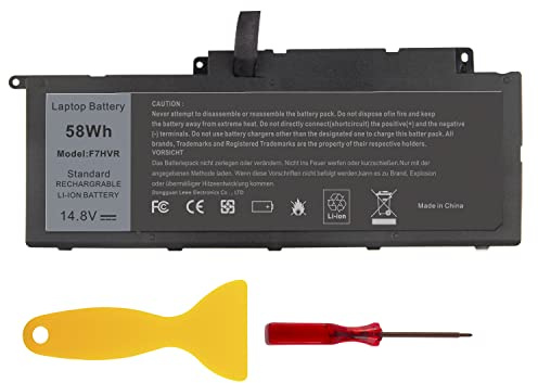 Futurebatt F7HVR Notebook Battery 14.8V 58WH Replaceable for Dell Inspiron 15 7537 Dell Insprion 17 7737 Series