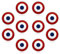BOBIJOO JEWELRY - Lot 10 pin's France Cocarde Française épinglette