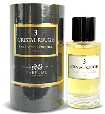 MDPARFUMS Privée Collection CP Prestige – Cristal Rouge Nummer 3 – Eau de Parfum Unisex – 50 ml – Duft orientalisch blumig – Noten von Bernstein, Eiche und Zitrusfrüchten