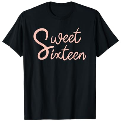 Sweet Sixteen Rose Sweet 16 Jahre zum 16. Geburtstag für Mädchen T-Shirt