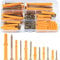88 Pcs Wall Plugs and Screws Set(44 Masonry Self Tapping Screws, 44 Expansion Pipe Anchor Bolts), M6/M8/M10 Heavy Duty Wood Screw and Wall Plugs Kit for Brick, Concrete, Masonry, Drywall