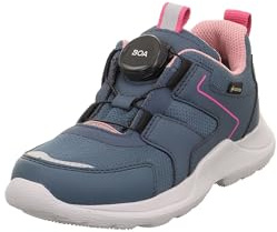 Superfit Mädchen Rush Sneaker, Blau Rosa 8020, 39 1/3 EU