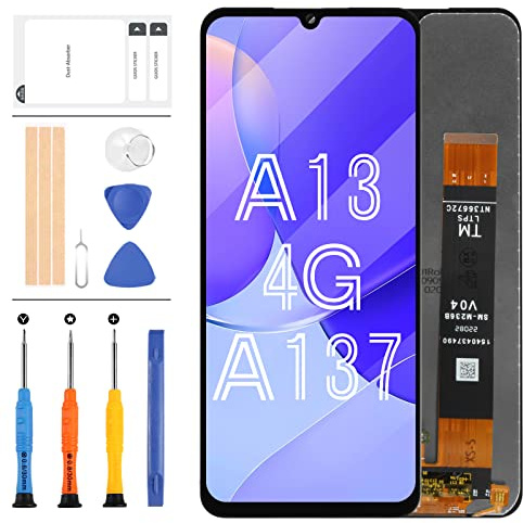LADYSON Ersatz-LCD-Bildschirm für Samsung Galaxy A13 SM-A137 SM-A137F SM-A137F/DSN, LCD-Display, Touchscreen, Digitizer, Montage-Reparaturteil-Set (Nicht passend für A13 5G)