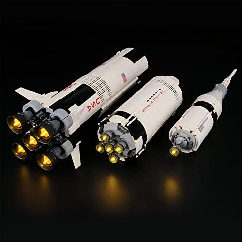 LIGHTAILING Led Licht für Lego- 21309 NASA Apollo Saturn V – Beleuchtungsset Kompatibel Mit Lego Modell (Lego Bausteinen Modell Nicht enthalten)