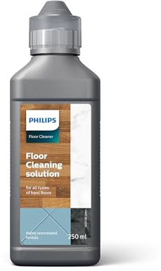 Philips Bodenreiniger für Hartböden – Für Laminat, Fliesen & Holz, Haustier- und Familienfreundlich, Kompatibel mit SpeedPro & AquaTrio, Dosierkappe Inklusive, 250 ml für 25 Anwendungen (XV1792/01)
