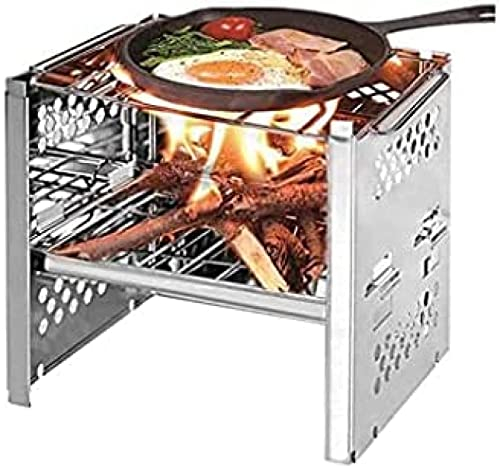Poêles De Camping À Bois Pique-nique Barbecue Cuisinière/potable Pliant En Acier Inoxydable Sac À Dos Poêle Pour Pique-nique Jardin Voyage,incomparable123