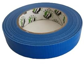 detektierbar.de Lebensmittelsicheres Reparaturklebeband, Gewebeklebeband lebensmittelecht, HACCP, IFS (25mm x 50m, Blau)
