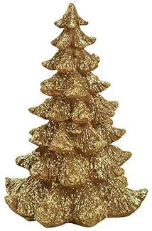 Generisch Baum Tannenbaum Gold Weihnachtsdeko Weihnachten Tischdeko 21 cm hoch