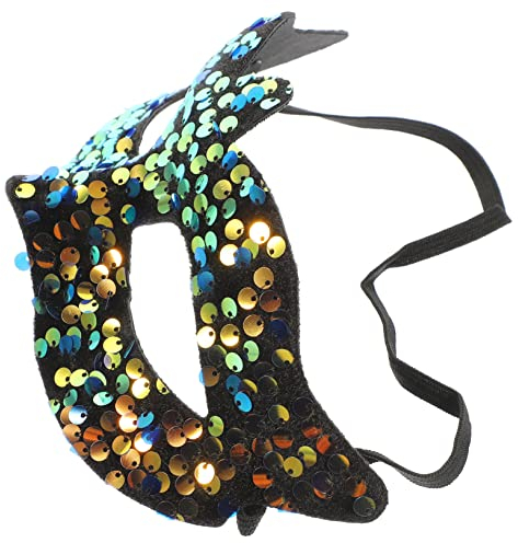 PACKOVE Spitze Maske Mit Pailletten Venetian Mask Maskerade-party-maske Halbe Maskerademasken Karneval Deko Masken Fasching Maske Party Masken Festmaske Fräulein Abschlussball Pvc Kleid