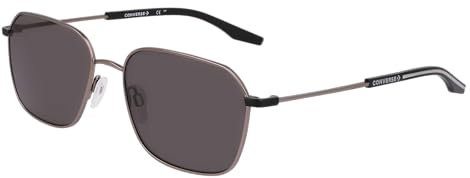 Converse CV108S ACCELERATE 070 Satin Gunmetal/Black Sunglasses Man Metallo, Modified Rectangle, 56