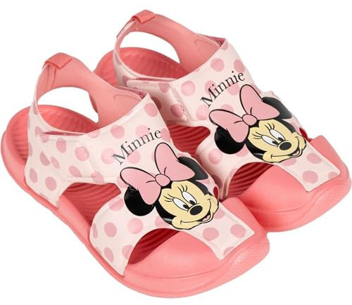 CERDÁ LIFE'S LITTLE MOMENTS Minnie Mouse Kindersandalen - Größe 26 - Hergestellt aus Polyester - EVA-Gummisohle - Kindersandalen - Minnie Mouse Aufdruck - Original Produkt entworfen in Spanien