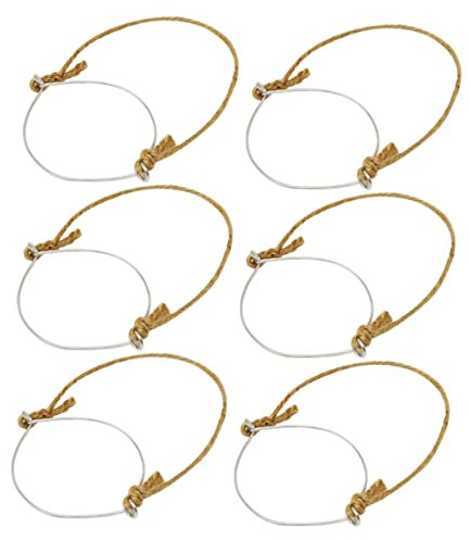 Gatuida 12 Pcs Wire Hangers Mason Jars with Handle Canning Jars Hanger Solar Mason Jar Hanger Canning Jar Hanger Metal Hangers Hanger Regular Mouth Stainless Steel Light Cord Rope