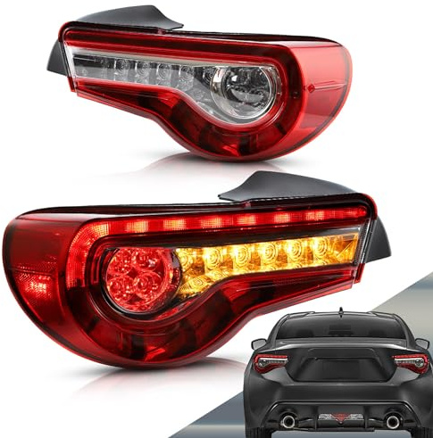 VLAND Rückleuchten Kompatibel für GT86 & Subaru BRZ 2013-2020/FR-S 2013-2016, 1 Satz (Rot)
