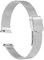 sourcing map 316L Stainless Steel Mesh Watch Band 19mm Quick Release Adjustable Metal Watch Strap for Men Women, Silver Tone