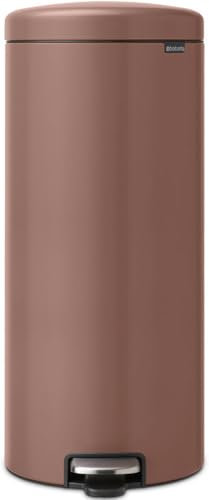 Brabancia Poubelle à pédale NewIcon 30 L Taupe satiné 234040
