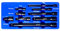 WinHolder 9pcs 1/4 3/8” 1/2 Mixer Drive Impact Wrench Impact Socket Extension Bar Set Socket Extension Bar, Extensions Socket Tool, CR-V with Black Phosphating Blue Tray