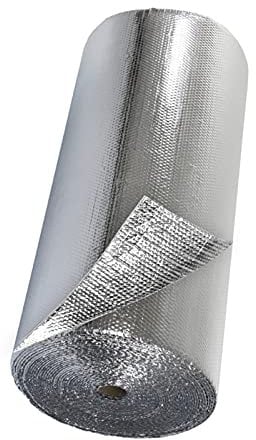 Aluminiumblasen-Isolierfolie, wasserdichtes Alumi Selbstklebende Dampfsperre, wasserdichte Thermofolien-Isolierung, Aluminiumfolienmembran for Dachböden, Wände, Häuser, Wohnwagen, Dachböden, Garagen,