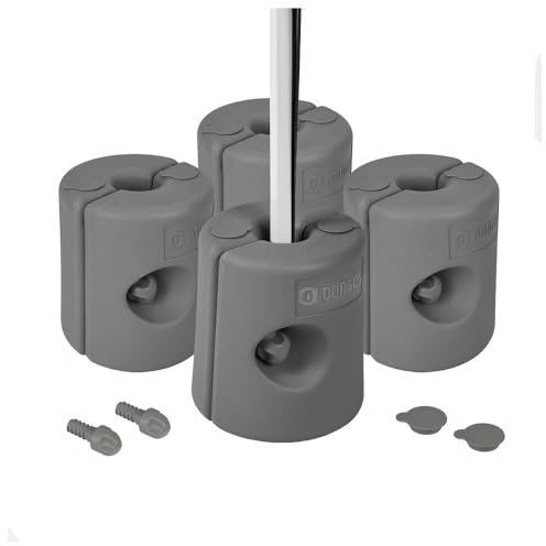 Dönges Pavillon Standfüße 4er-Set Anthrazit - Befüllbare Gewichte für sicheren Halt - Robuster Kunststoff I Wetterfest - Ideal für Zelte, Pavillons & Outdoor-Events