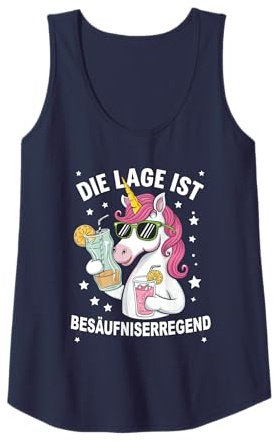 Einhorn Die Lage Ist Besäufniserregend Malle Party Tank Top