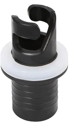 LQTSLFM Adattatore per Valvola Gommone, Valvole per Gommone Connettore Adattatore per Tubo, Nero Adattatore per Kayak, Riutilizzabile Adattatore Pompa Aria (Nero-1 Pezzi)