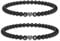 Meinearmbänder Personalisierte Partner Armbänder für Paare - Armband mit 2 Buchstaben - Freundschaftsarmbänder als Geschenk für Sie & Ihn