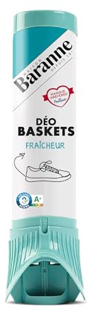 Baranne Odor Stop | Déo Fraîcheur | Spray Anti-Odeur | Neutralise les mauvaises odeurs | Chaussures de ville, Baskets | Aérosol 100 ml