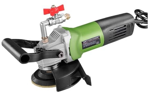 JHXHFJXZ 800W Hand-Held Water Injection Stone Polishing Machine Electric Wet Stone Polisher Grinder Cement Floor Marble Polishing Machine for Polishing Marble, Granite, Stone(Type 3)